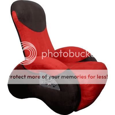 Site Blogspot Gaming Recliners on Gaming Chair Video Subsonic Red Black Speaker System