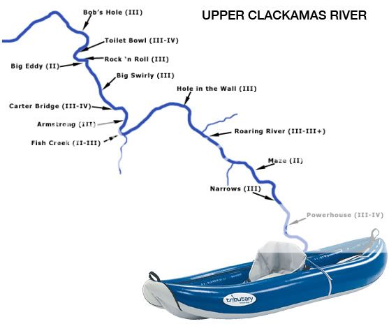 Upper Clackamas River Map
